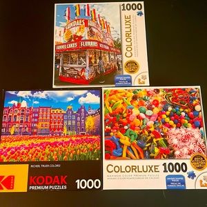 Group of 3 -1000  piece puzzles